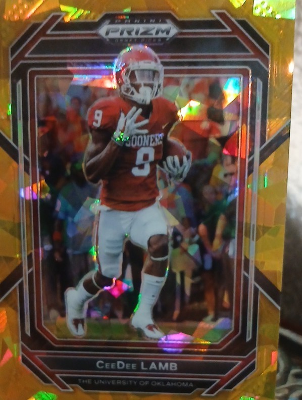 2023 Panini Prizm Draft Picks - CeeDee Lamb #13 Gold Ice Prizm