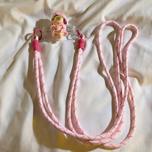 Cute Girl Phone Back Clip Plastic Rope Buckle Phone Chain Straps - Picture 7 of 8