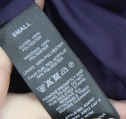 Windsmoor Women's Purple Quilted Jacket S - Image 3 of 4