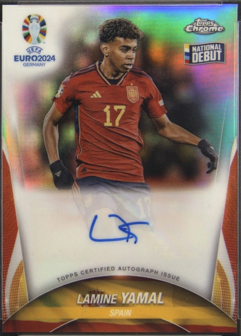 【新品/タグ付き】EURO2024 スペイン代表♯19 ラミン・ヤマル【XL】 2024 Topps Chrome Uefa Euro - Lamine Yamal #CA-LY for sale | eBay