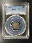 1910-S Barber Dime PCGS VF 30 90% Silver Good Detail Type Coin Certified