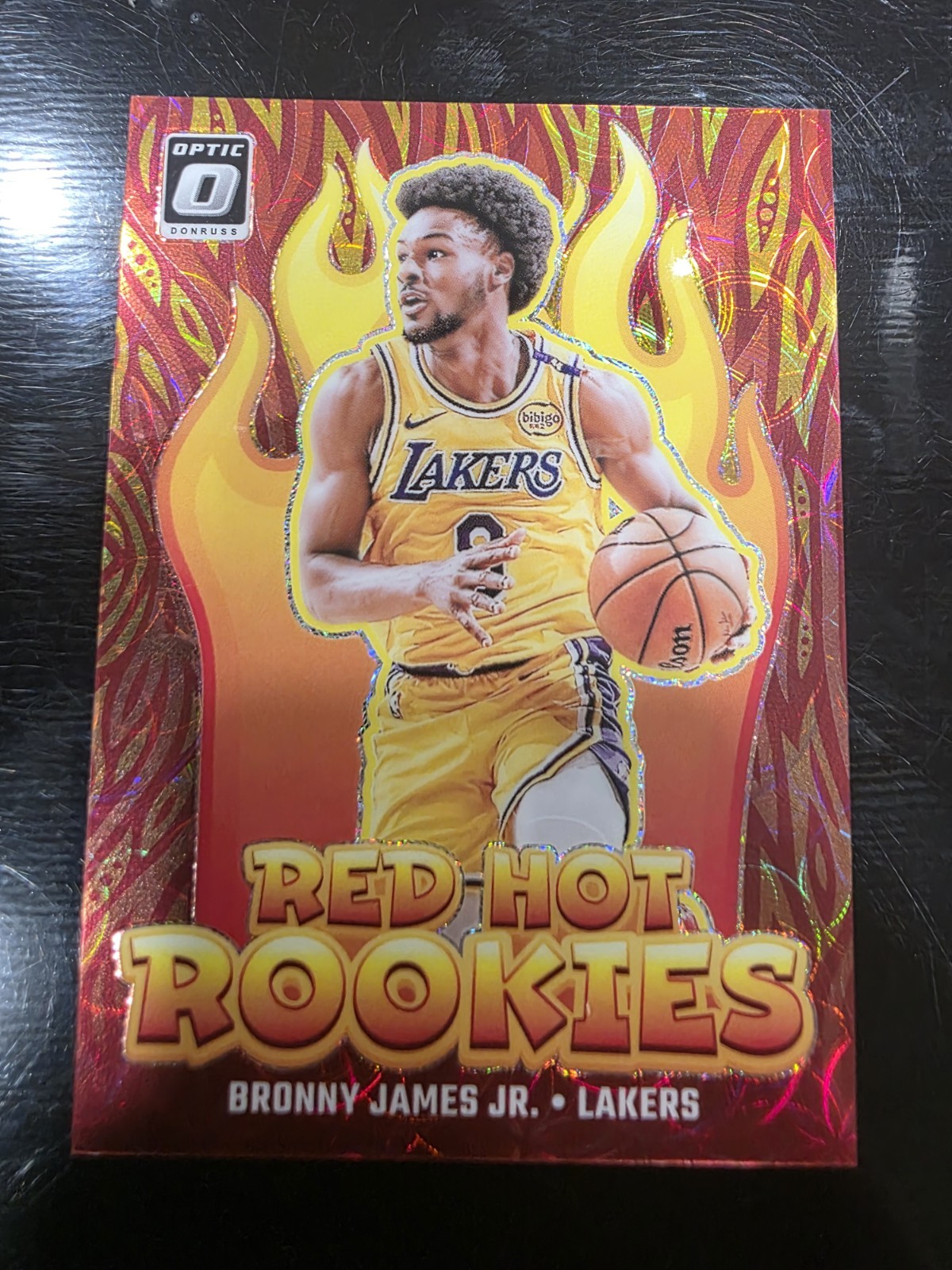 2024/25 Optic Red Hot Rookies Bronny James RC Red Scope /99 Los Angeles Lakers