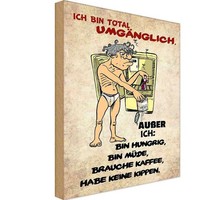 Holzschild 30X20 Cm Bin Total UmgäNglich AußEr Dekoration Deko Geschenk Holz Sch