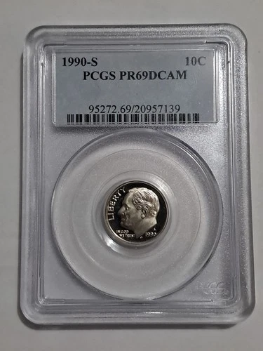 1990-S Roosevelt Dime Proof — photo from the most recent tracked eBay sale