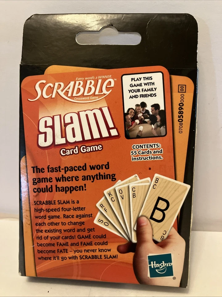 2008 Hasbro SCRABBLE SLAM Card Game - New - Sealed Box - Image 2 of 2