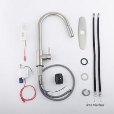 Touch Kitchen Faucet With Pull Down Sprayer Brushed Nickel