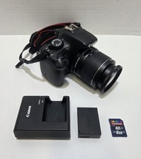 Canon EOS Rebel T3 DSLR Camera w/18-55mm IS Lens w/ charger -battery and SD Card