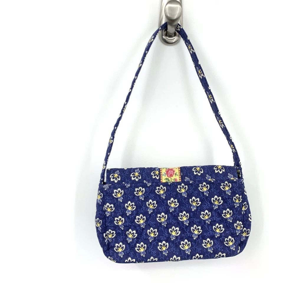 Vera Bradley Cartera Mini Bolso de Hombro Pequeño Retirado Azul Madison Estampado Floral Foto 3 de 4