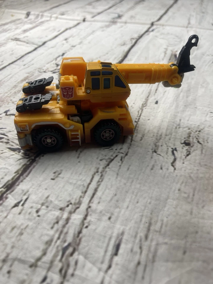 变形金刚 RID 2001 黄色垃圾填埋场沃尔玛独家孩之宝缺失零件 — 第 3/4 张图片