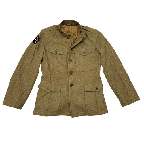 WW1 Military Jacket Engineers Tunic Uniform Patch 2nd Infantry Indian Head 1910s