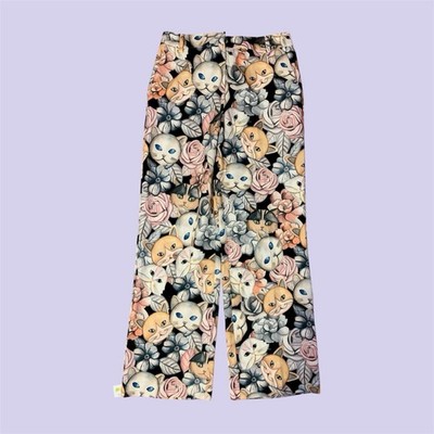 NWT Paul & Joe Cat Print Trousers Women s Maximalist Novelty Print Quirky