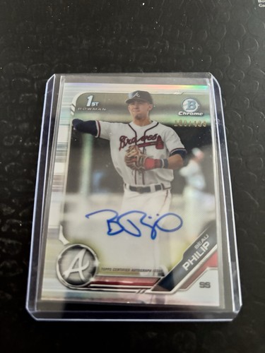 2019 Bowman Draft Beau Philip 1st Prospect Chrome Refractor Auto /499 #CPA-BP