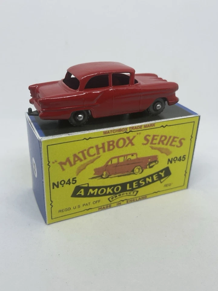 Matchbox Lesney Phantom 45 Vauxhall Victor Rare Red Metal Wheels Repro Box - Image 3 of 4