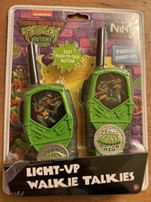 Teenage Mutant Mayhem Ninja Turtles Light Up Walkie Talkies NEW 