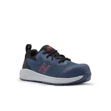 New Balance Midlogids-9-2E Men's Composite Toe Athletic Shoe, Denim/Red, 9, Ee,