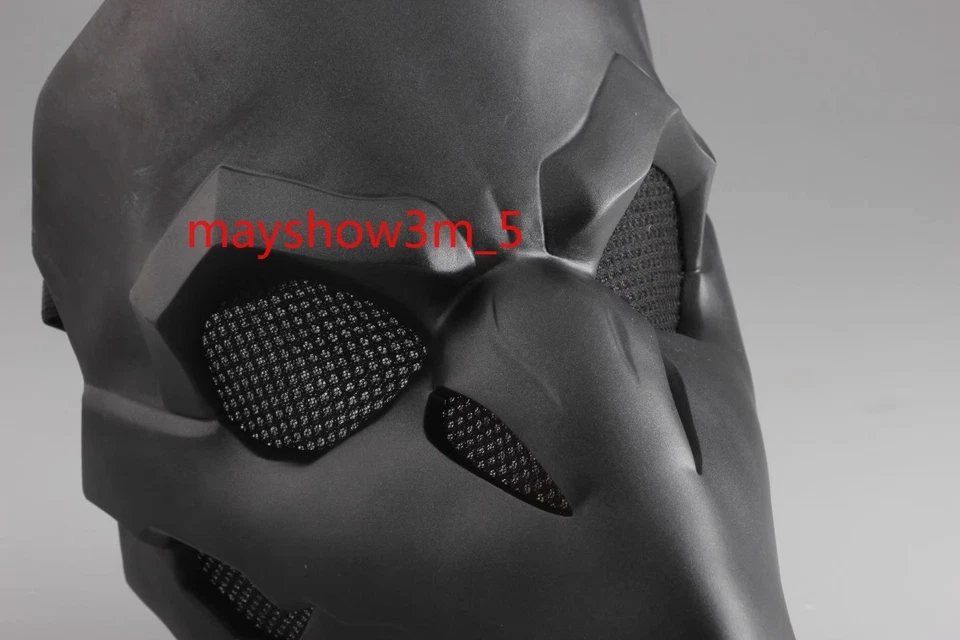 Games Overwatch Reaper Gabriel Reyes Cosplay Crow Mask Halloween Party Prop Gift - Image 2 of 4