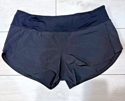 Lululemon Speed Up Short 2.5'' Black Women's Size 8 Style W7A06R - Free Shipping
