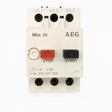 AEG MBS 25 Motor Protection Circuit Breaker 1.6–2.5A Thermal Overload Relay