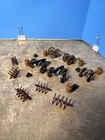 Vintage 1960s Marx Miniature Blue & Gray  Playset Cannon Accessories Lot