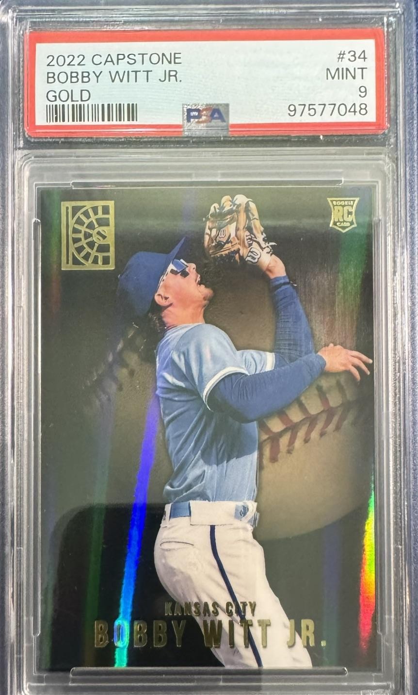 2022 Panini Capstone Bobby Witt Jr. Gold (RC) view 1