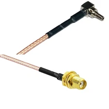 RG316 CRC9 MALE ANGLE to SSMA Female RF Cable Rapid-SHIP LOT