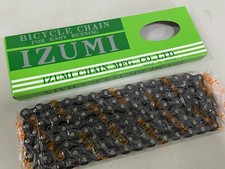 IZUMI ES410 Standard 1/2 x 1/8 116L Single Speed Steel Bicycle Chain- Black