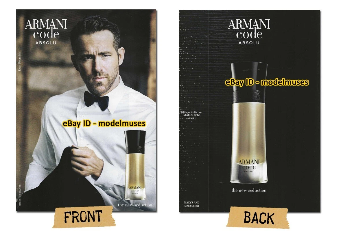 Ryan Reynolds Is the New Face of Armani Code Fragrance