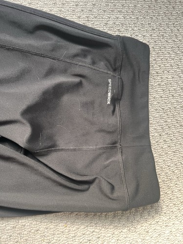 Reebok Black Leggings Size Xs Mesh gym activewear - Picture 6 of 7
