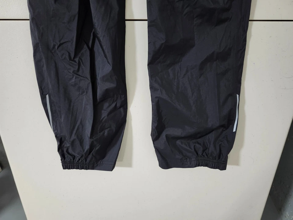 Pantalones REI Coop Niños L Negro Rainier Shell Pullon Cintura Elástica Ripstop Exterior Foto 3 de 4