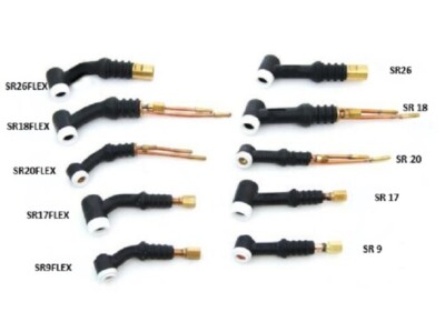 Brennerhals Brennerkörper WIG TIG SR 9 SR 17 SR 18 SR 20 SR 26 fest & flexibel 