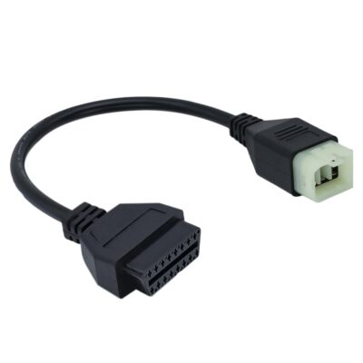 Motorcycle 6Pin to OBD OBD2 Diagnostic Adapter CANBUS Cable for Kawa-saki Mot...