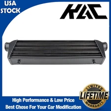 Aluminum 27.675"x8.5"x2.75" Front Mount Intercooler Tube&fin Fmic Turbo Black