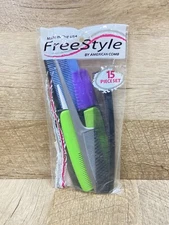 Vintage FreeStyle Multi-Size Combs 15-Piece American Comb Made In USA NEW