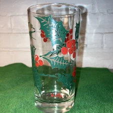Boscul Peanut Butter Glass "Holly" Five Inch Size