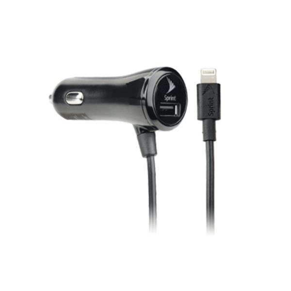 Fast Dual-Port Car Charger for iPhone 6s/6s Plus - Black