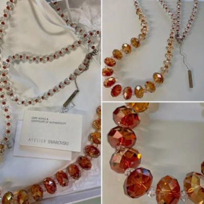 Vanessa Seward Atelier Swarovski Kristall signiert 45'' Halskette Limited Edition