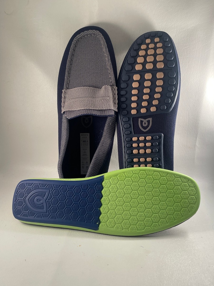 Rothys The Driving Loafer Amalfi Blue Slip On Shoes Mens Size 7.5 NIB Men main image 4