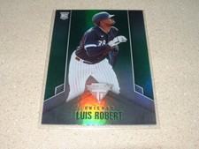 2020 PANINI CHRONICLES TITANIUM LUIS ROBERT GREEN FOIL ROOKIE CARD WHITE SOX