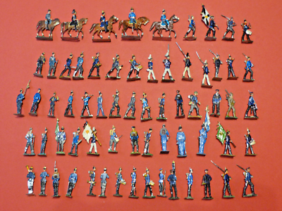 Plats d'étain Soldats Guerre de 1870 - Zinnfiguren Plats d'étain Soldats Guerre de 1870 - Zinnfiguren
