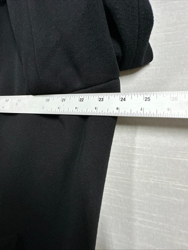 Ralph Lauren Cashmere Coat Mens 42 S Black Classic Casual Business Formal Italy - Picture 12 of 12