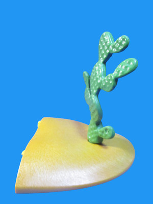 Pièce De Remplacement Playmobil Western - Socle + Cactus - Fort Brave 5245 - Occasion