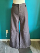 31 x 32 Vintage 60s 70s brown high waisted flared high rise Bell Bottoms