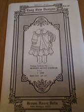 Pattern Brown House Dolls Easy Sew Designs Clothing Unused Uncut BHD 1117 Dress
