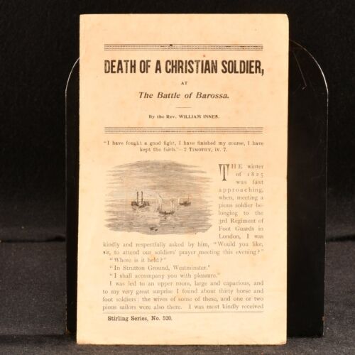 c1900 Stirling Series No. 520. Mort d'un soldat chrétien par le révérend William I... - Photo 1/5