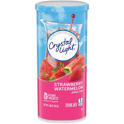 Crystal Light Strawberry Watermelon Drink Mix 6ct 1.96 Ounce