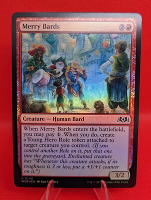 MTG Merry Bards Foil 140 Wilds of Eldraine Magic
