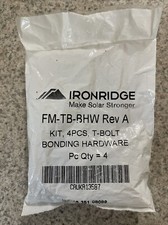 IronRidge FM-TB-BHW Rev. A T-Bolt Bonding Hardware, Kit 4 pcs