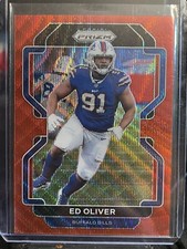 2021 Panini Prizm Ed Oliver Red Wave Prizm 18/149 119