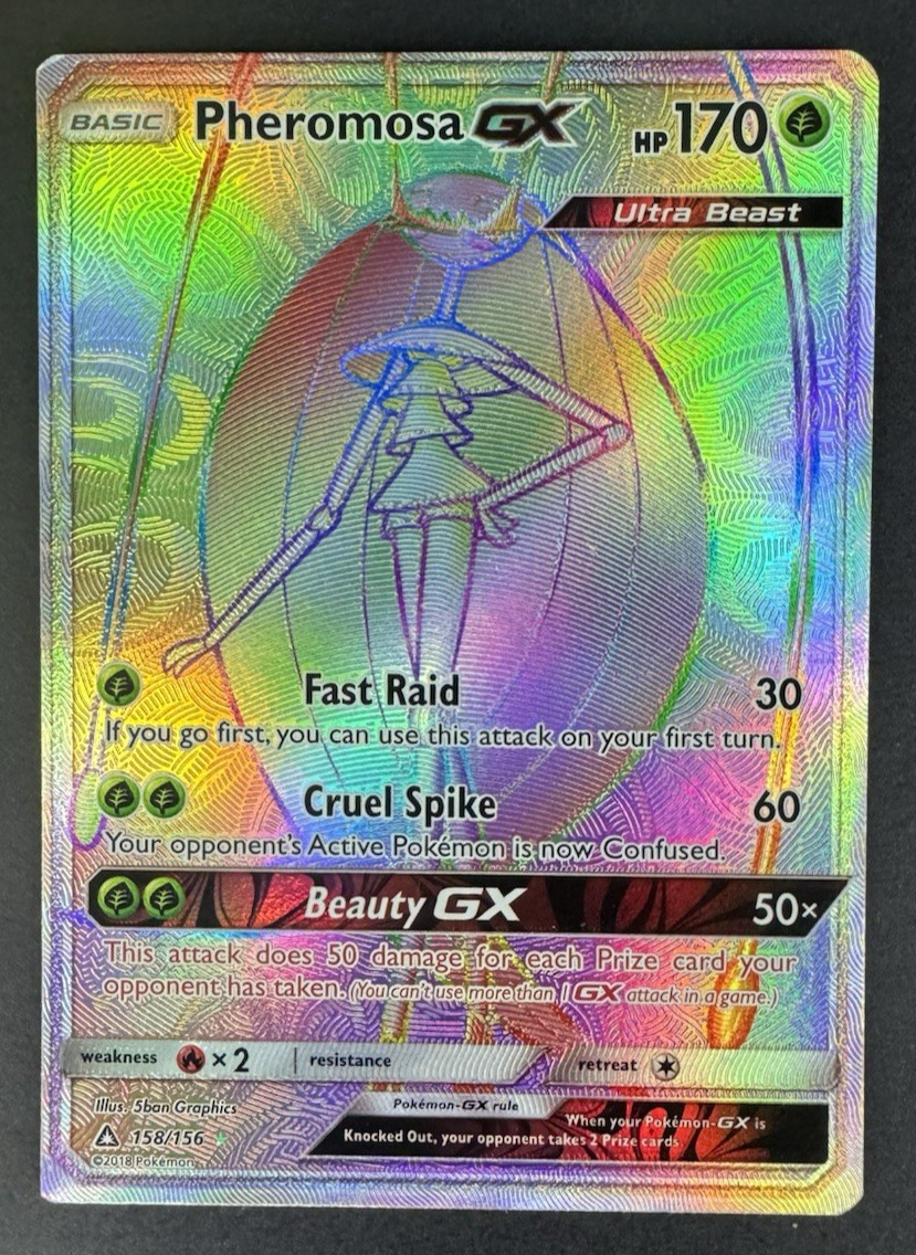 Pheromosa GX 158/156 Holo Secret Rare - Ultra Prism - Pokémon TCG - NM/DMG