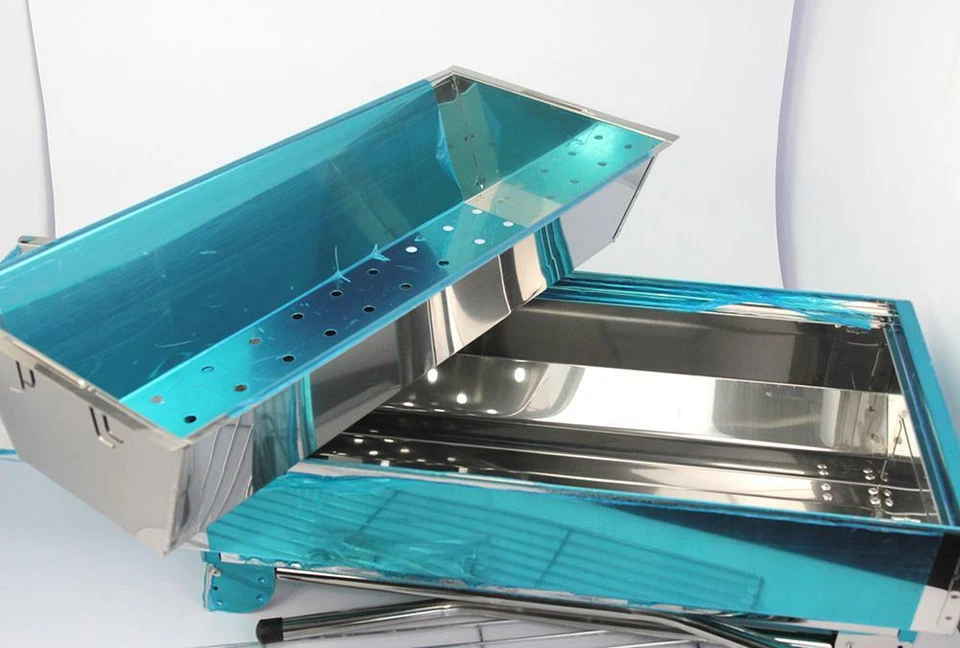 Parrilla Shashlik de acero inoxidable Super Mangal parrilla de carbón calidad Foto 4 de 4